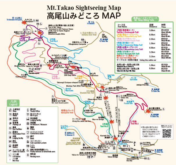 Mt.Takao Sightseeing Map