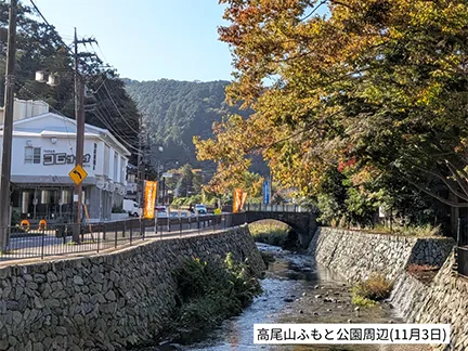 高尾山の紅葉の見ごろは11月中旬から12月上旬です