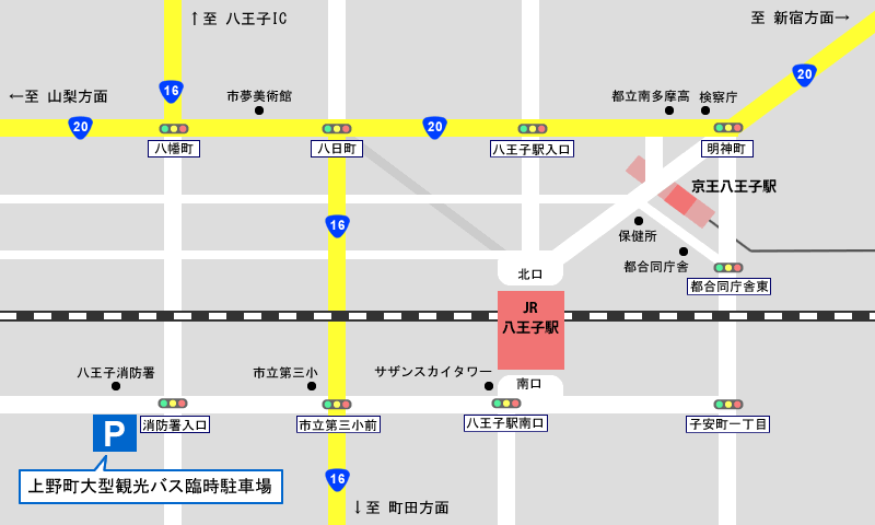 駐車場周辺案内図